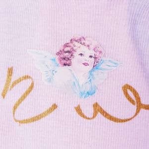 Vintage 90s angelic soft aesthetic pastel tank top